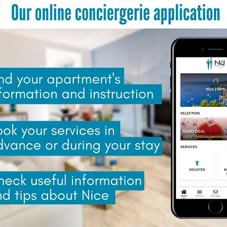 Nestor&jeeves - Chaise Bleue - - Near Lejlighed Nice